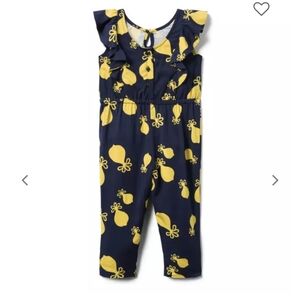 Janie and Jack Lemon Print 🍋 Jumpsuit